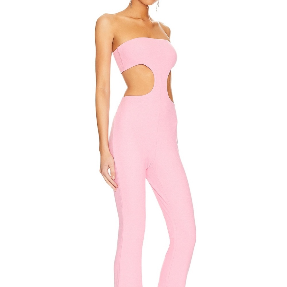 REVOLVE Pink Cutout Strapless Jumpsuit